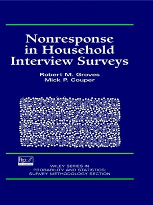 cover image of Nonresponse in Household Interview Surveys